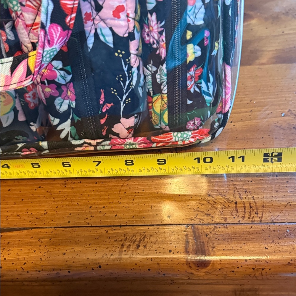 Vera Bradley Black Floral Travel Bag - Picture 4 of 6
